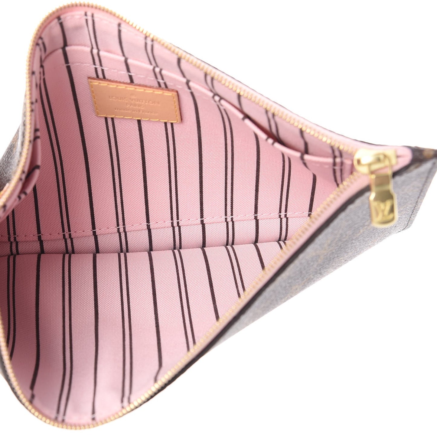 Monogram Neverfull MM GM Pochette Rose Ballerine