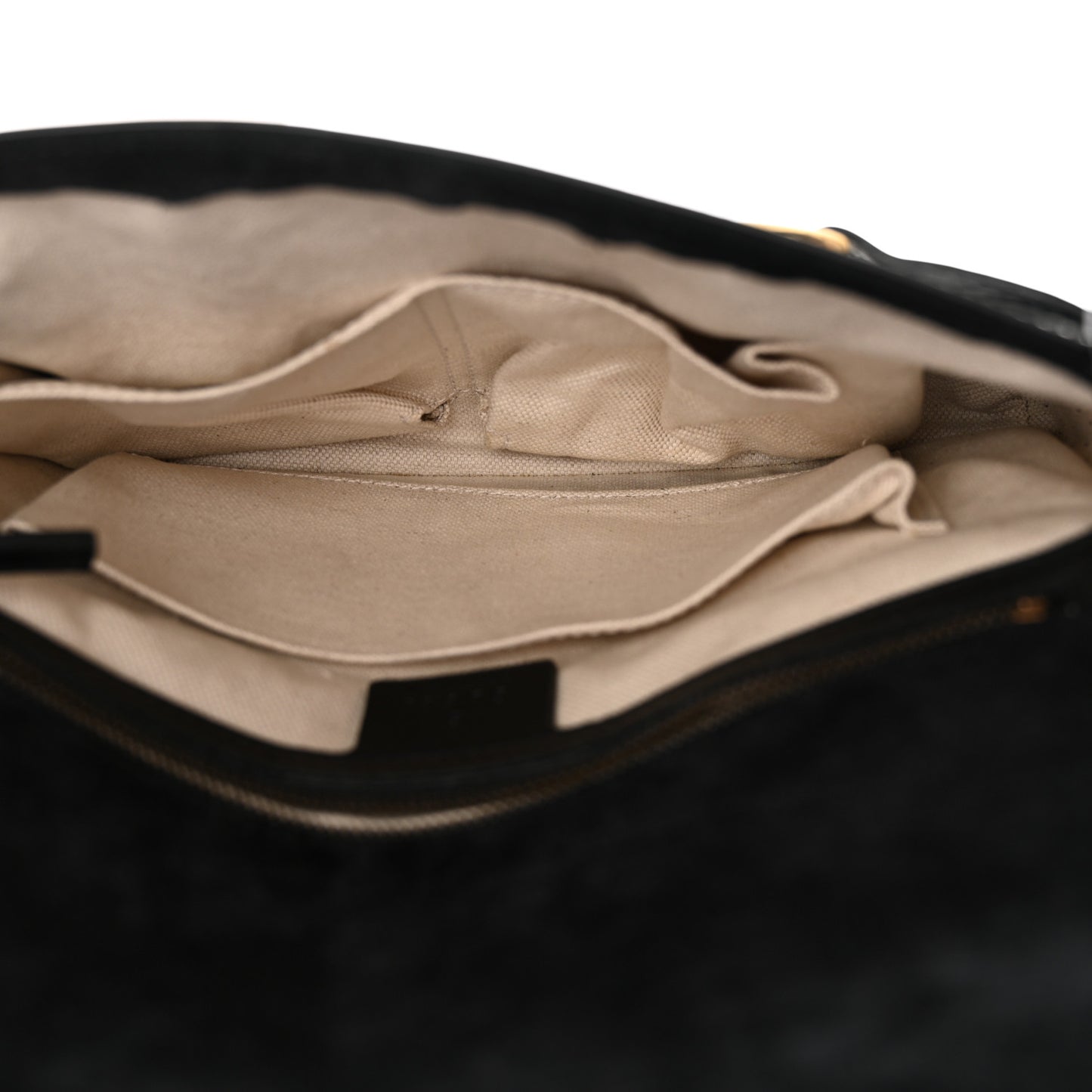 Patent Large Bright Bit Shoulder Bag Black