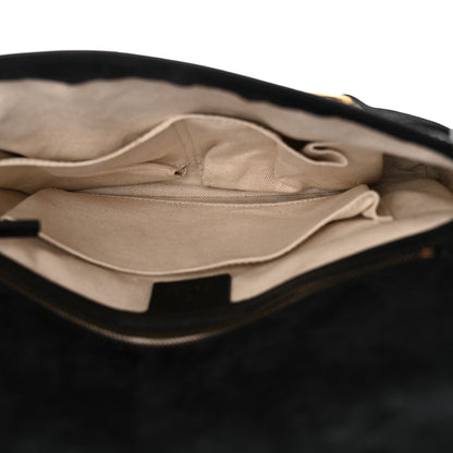 Gucci Patent Large Bright Bit Shoulder Bag Black 5 of 13