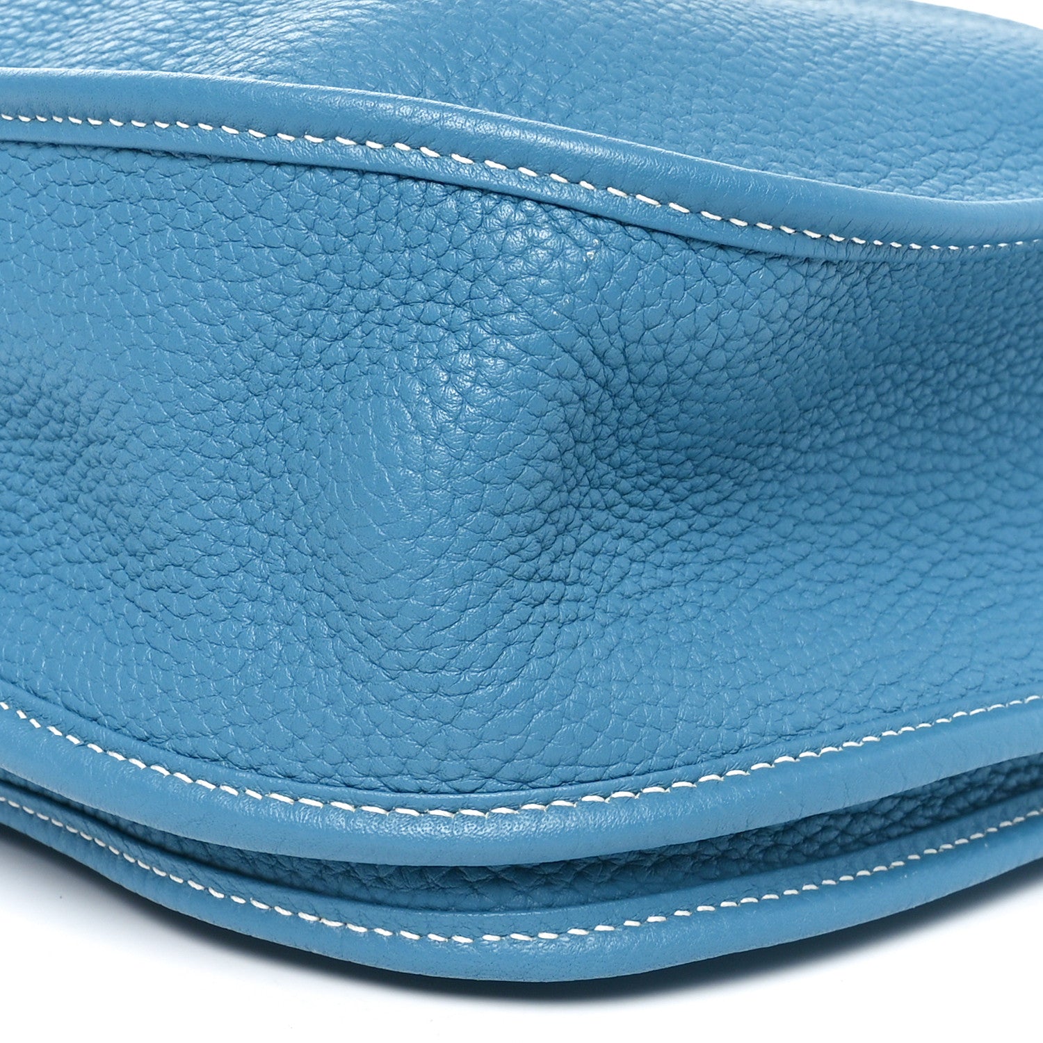 Hermes Taurillon Clemence Evelyne III PM PM Blue Jean 10 of 10