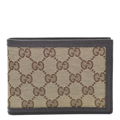 Gucci Monogram Bi-Fold Wallet Dark Brown 1 of 8