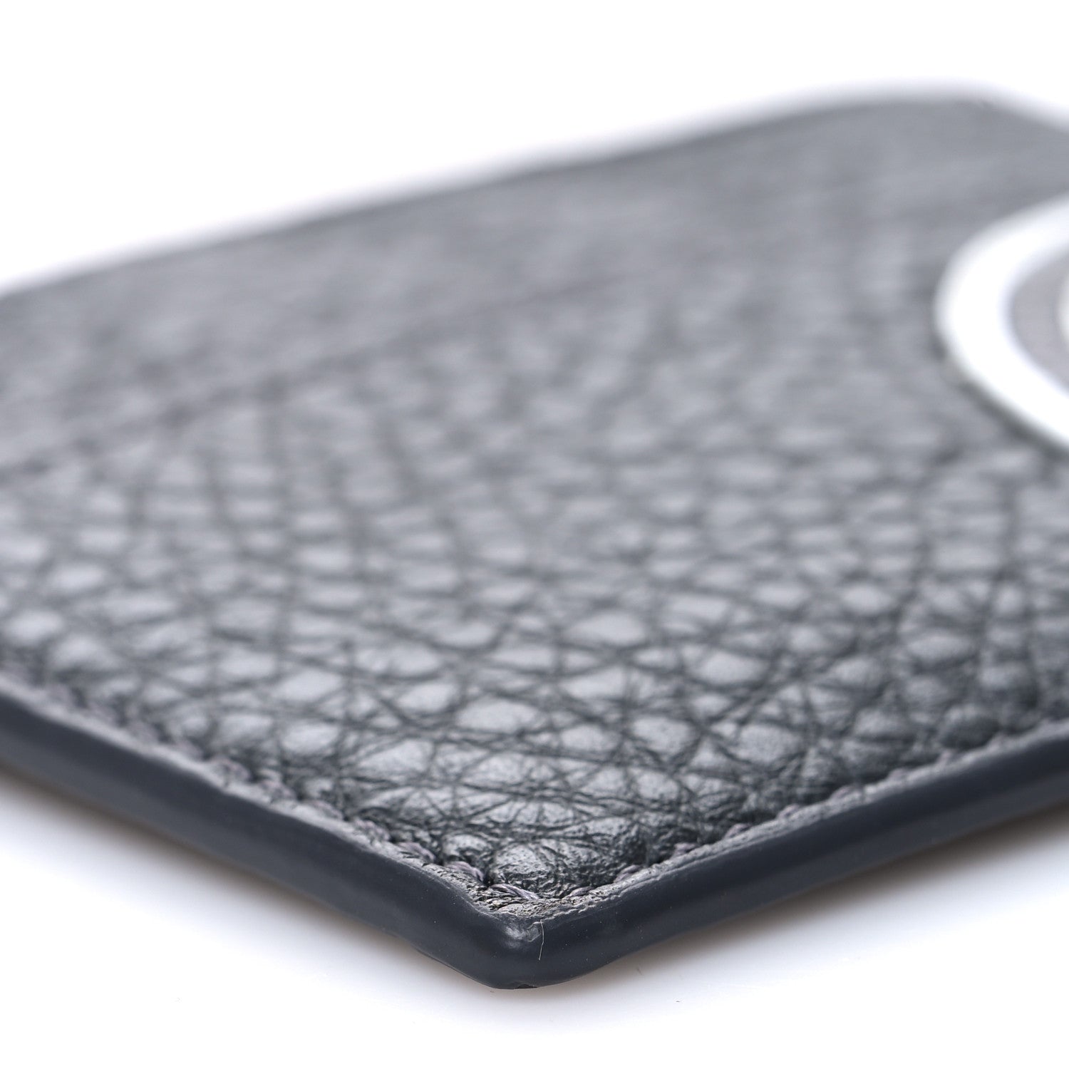 Fendi Cuoio Romano Stamp Patch Card Holder Asfalto 10 of 11