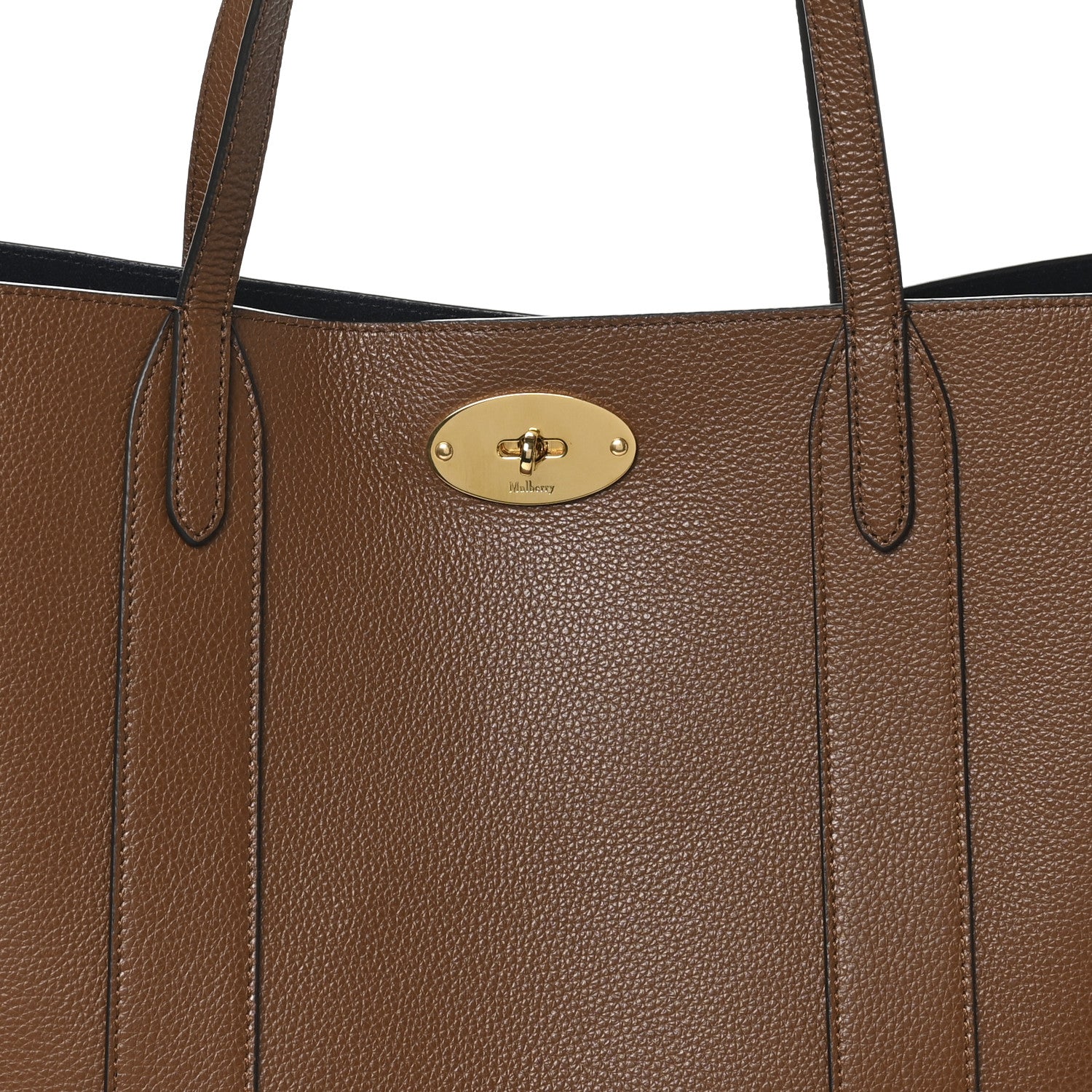 Mulberry Small Classic Grain Bayswater Tote Oak Oxford Blue 8 of 10