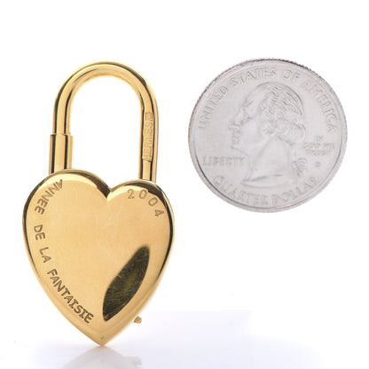 Hermes Annee De La Fantaisie Heart Cadena Lock Gold 2 of 7