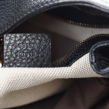 Gucci Pebbled Calfskin Medium Soho Chain Shoulder Bag Black 7 of 11
