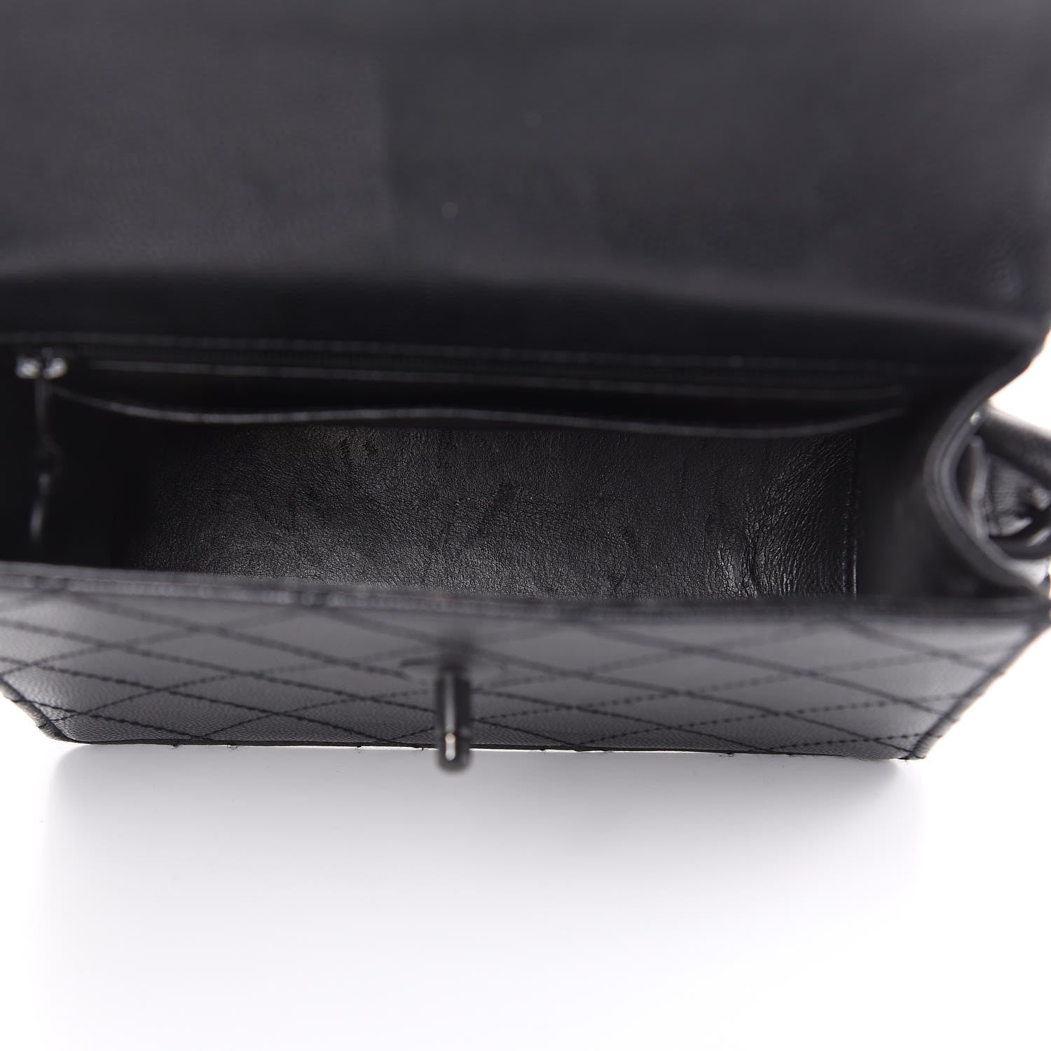 Chanel Caviar Diamond Stitched Square Flap So Black 5 of 15