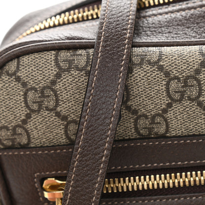 Gucci GG Supreme Monogram Web Small Ophidia Shoulder Bag Brown 10 of 11