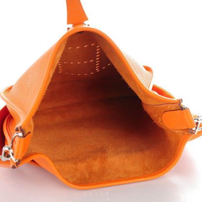 Hermes Taurillon Clemence Evelyne III PM Orange 5 of 7