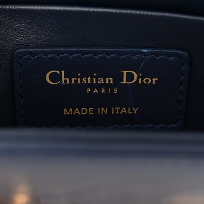 Christian Dior Smooth Calfskin 30 Montaigne Box Bag Navy 6 of 10