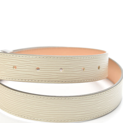 Louis Vuitton Epi 30mm LV Initiales Belt 80 32 Ivory 3 of 6