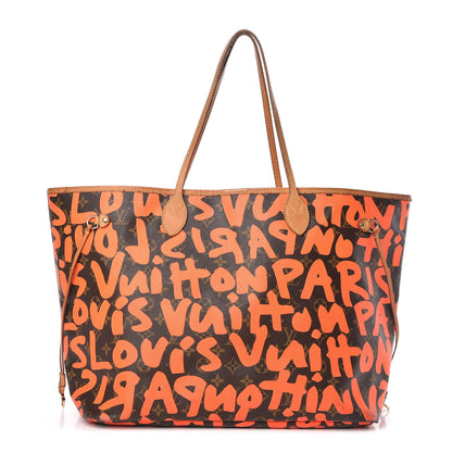 Louis Vuitton Monogram Graffiti Neverfull GM Orange 1 of 15