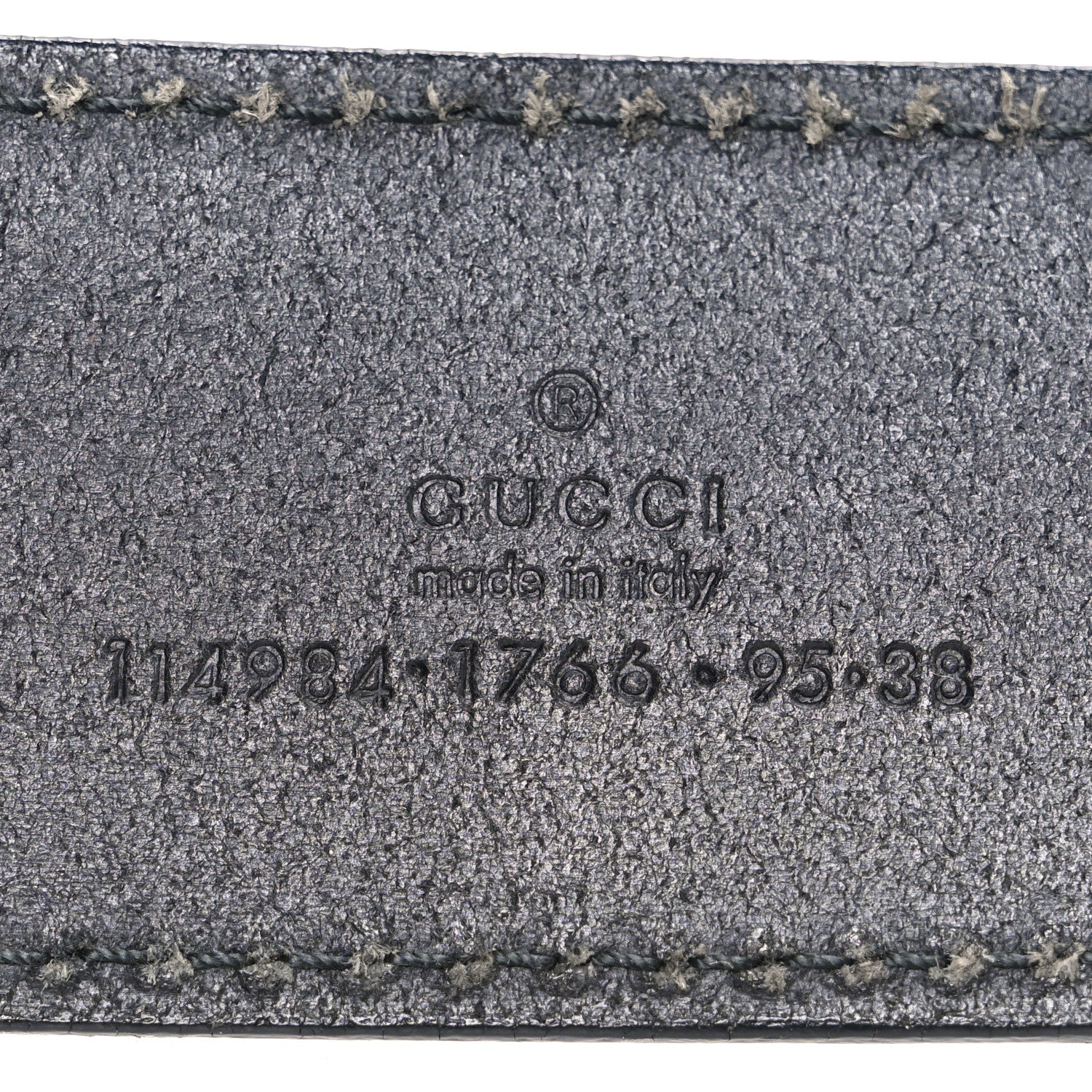 Gucci Calfskin Interlocking G 95 38 Belt Black 5 of 7