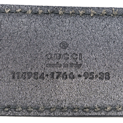 Gucci Calfskin Interlocking G 95 38 Belt Black 5 of 7