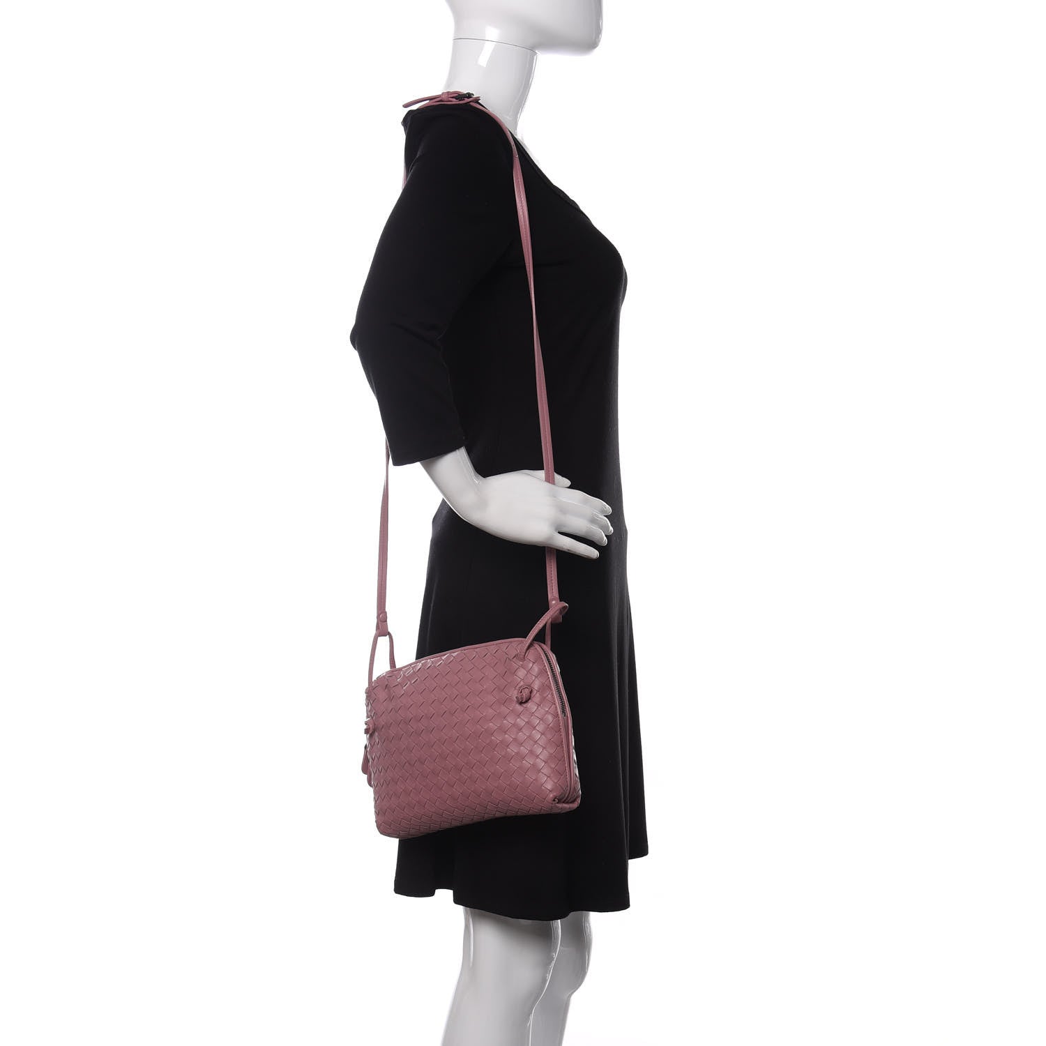 Bottega Veneta Nappa Intrecciato Pillow Crossbody Messenger Watteau 2 of 14