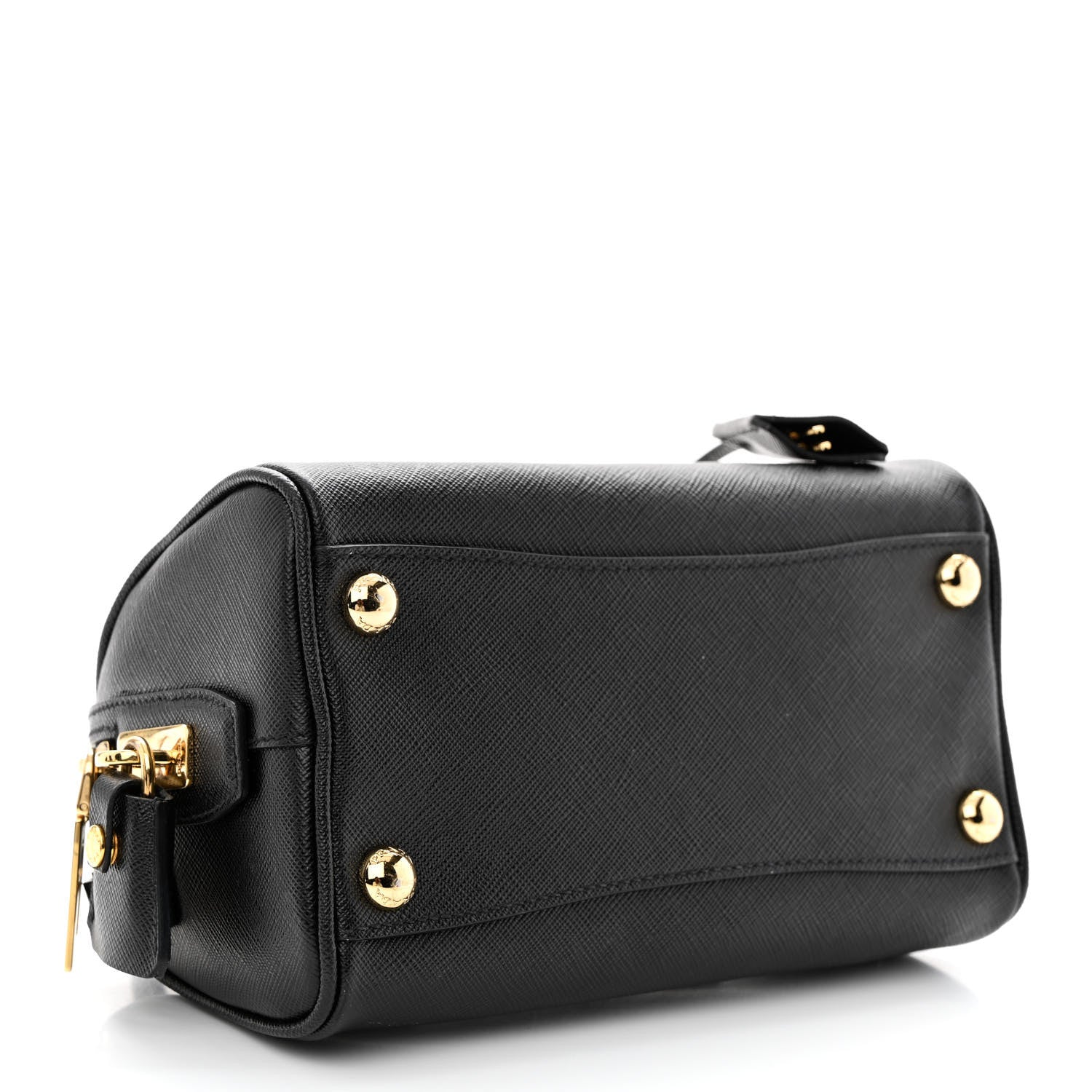 Prada Saffiano Lux Top Handle Crossbody Bag Black 4 of 14