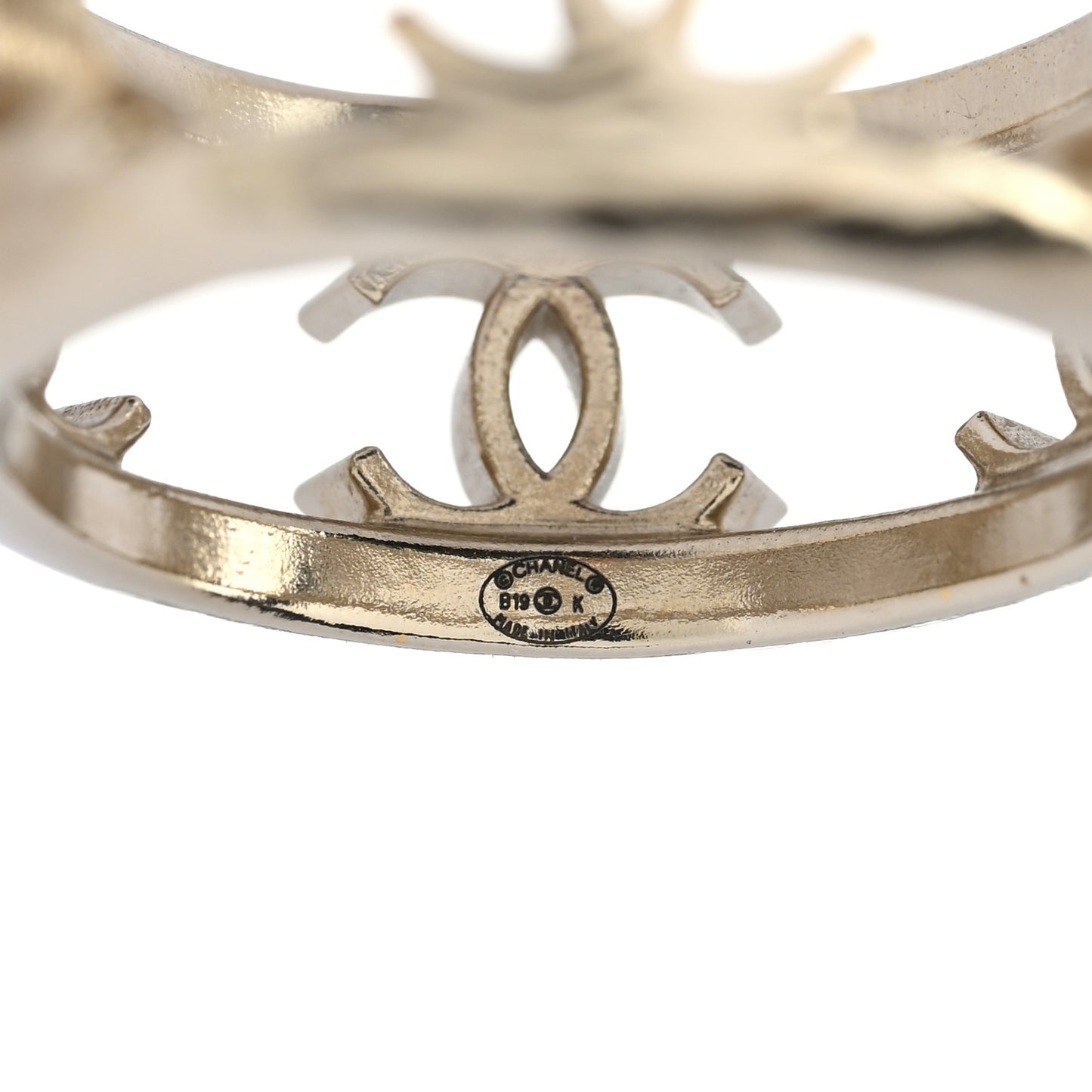 Metal Chain CC Ring 6.25 53 Golden