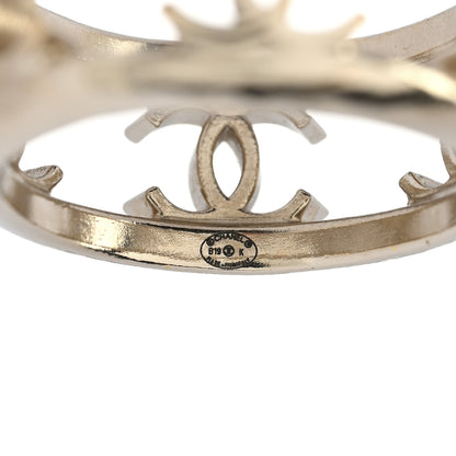 Chanel Metal Chain CC Ring 6.25 53 Golden 3 of 3