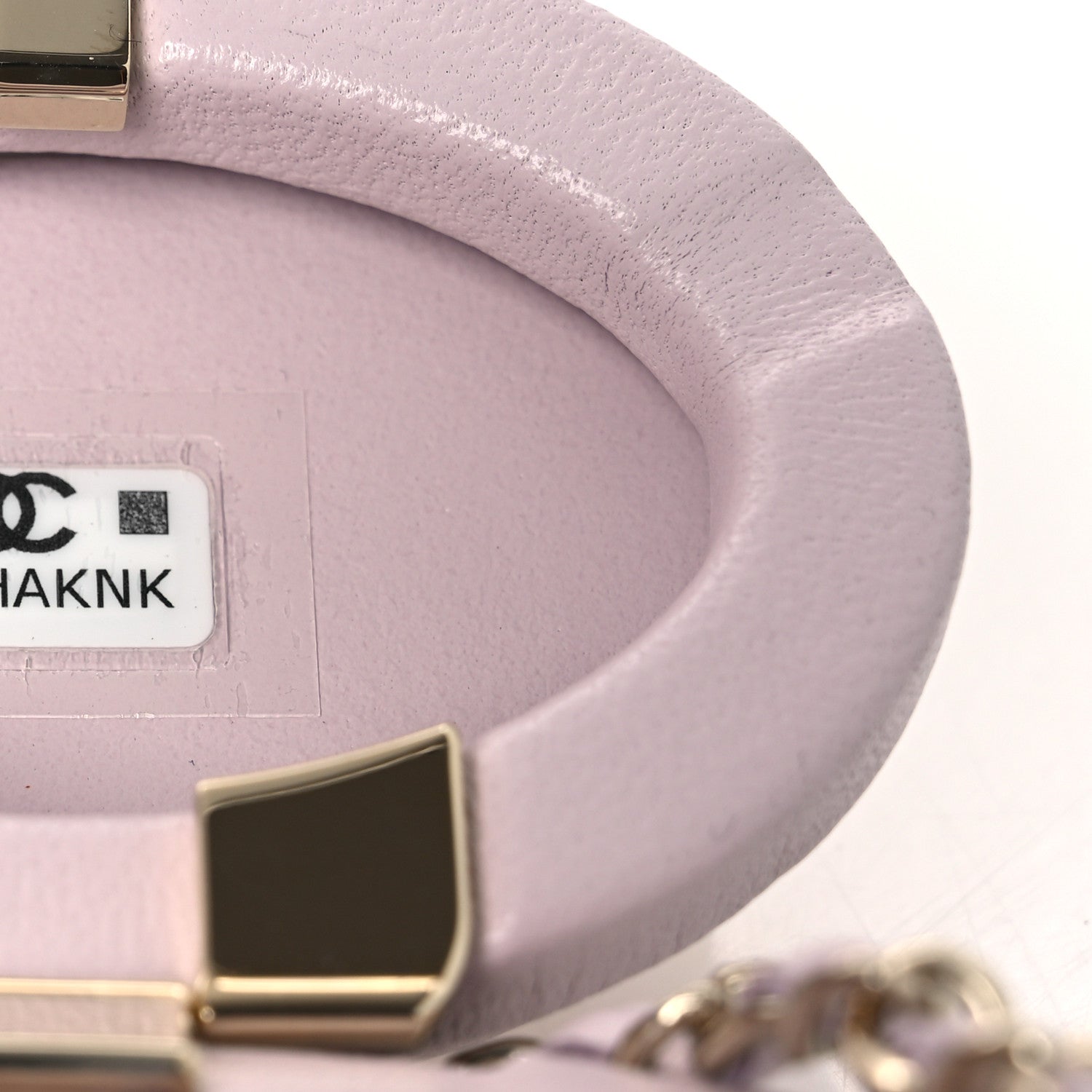 Chanel Lambskin Quilted Oval Mini Bag Charm Light Purple 6 of 7