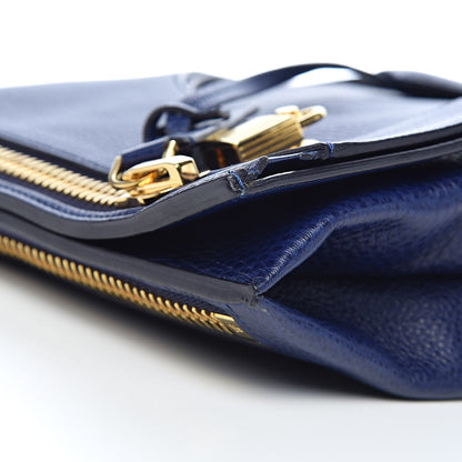 Tom Ford Calfskin Large Alix Padlock Zip Shoulder Bag Cobalt 9 of 10