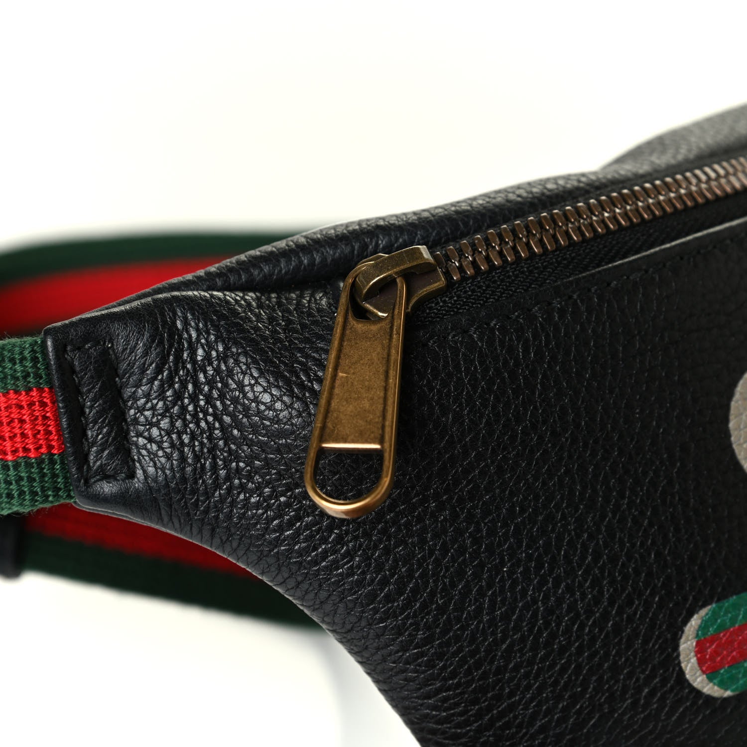 Gucci Grained Calfskin Small Logo Belt Bag Black 6 of 8