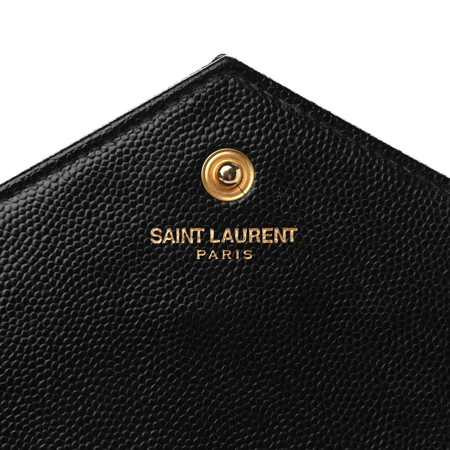 Grain De Poudre Matelasse Chevron Monogram Chain Wallet Black