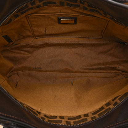 Fendi Zucca Small Chef Shopping Tote Tobacco Moro 6 of 14