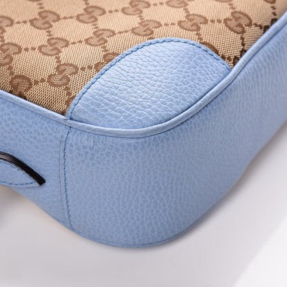 Gucci Monogram Mini Bree Messenger Bag Beige Mineral Blue 12 of 15