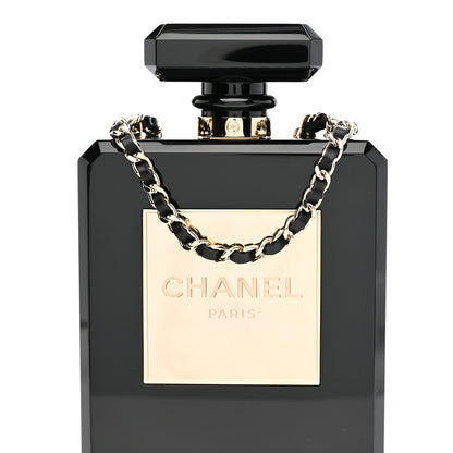 Chanel Plexiglass Perfume Bottle Clutch  Black 8 of 11