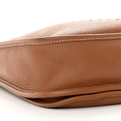 Hermes Taurillon Clemence Evelyne III PM Gold 9 of 13