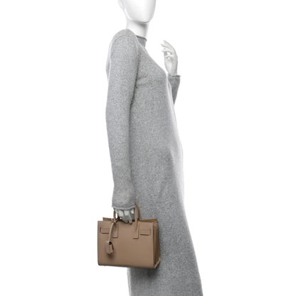 Saint Laurent Calfskin Nano Sac De Jour Beige 2 of 11