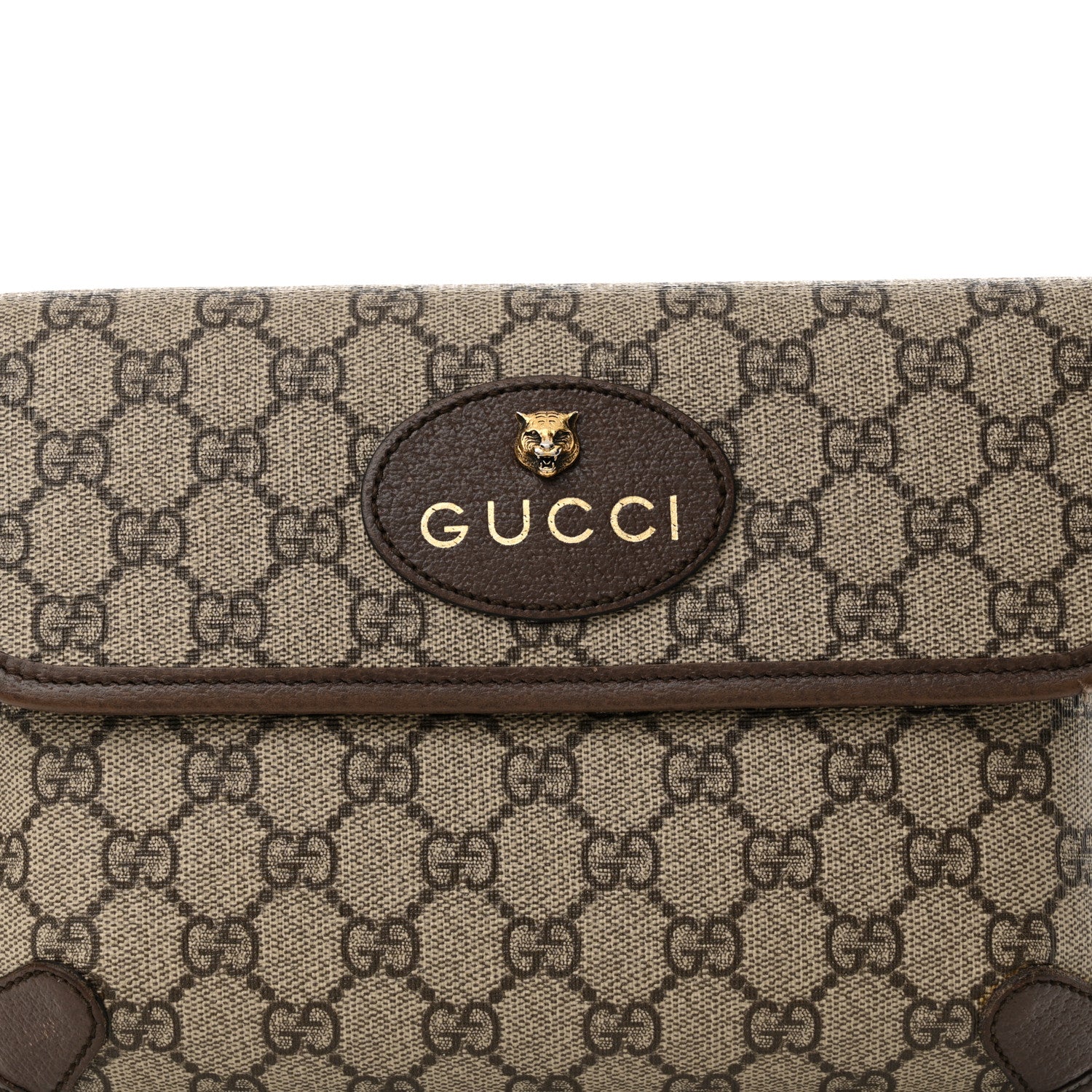 Gucci GG Supreme Monogram Neo Vintage Web Belt Bag Brown 8 of 15