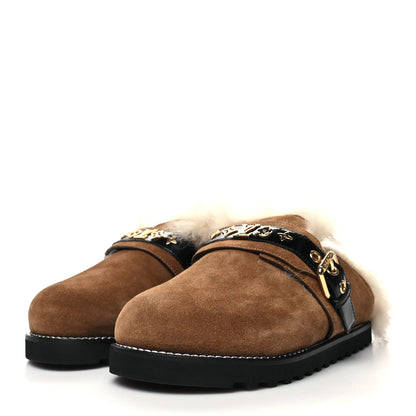 Louis Vuitton Suede Winterbreak Clogs 36 Cognac 3 of 8