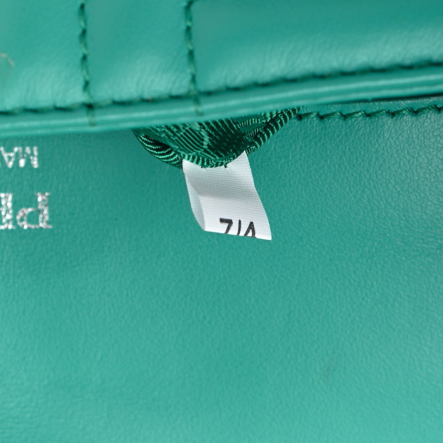 Prada Soft Calfskin Impunture Diagramme Small Chain Flap Shoulder Bag Giada 7 of 11