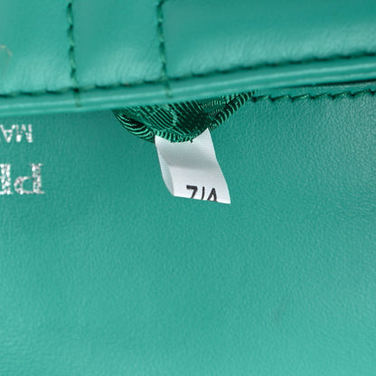 Prada Soft Calfskin Impunture Diagramme Small Chain Flap Shoulder Bag Giada 7 of 11