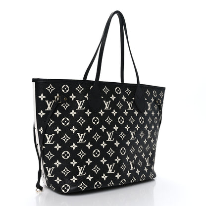 Louis Vuitton Empreinte Spring In The City Neverfull MM Black White Pink 4 of 9