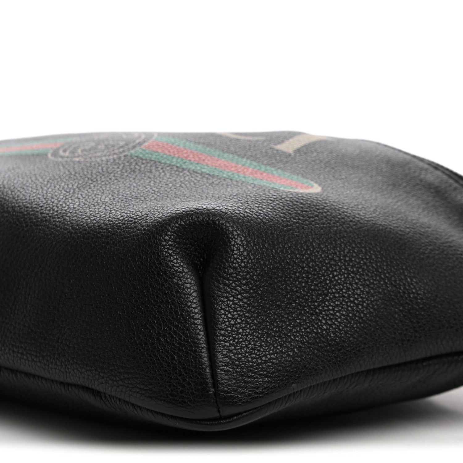 Gucci Grained Calfskin Logo Belt Bag Black 9 of 9