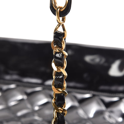 Chanel Patent Quilted Shoulder Bag Black 29 of 39