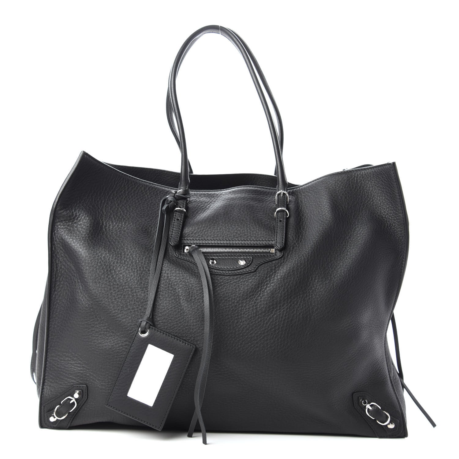 Balenciaga Supple Calfskin Papier A4 Zip Around Tote Black 1 of 8