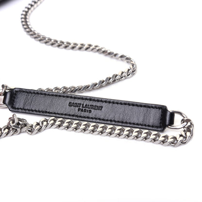 Saint Laurent Calfskin Y Quilted Monogram Small Loulou Chain Satchel Black 15 of 16