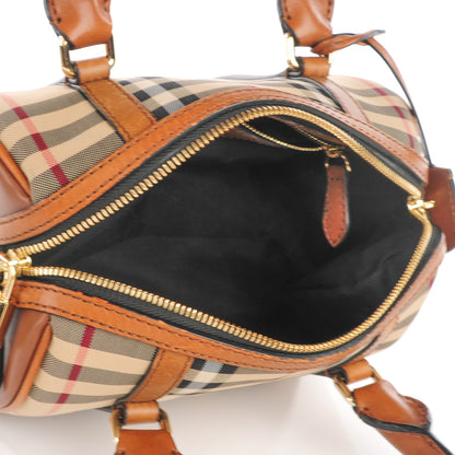 Burberry Horseferry Check Small Alchester Bowling Bag Honey Tan 6 of 10