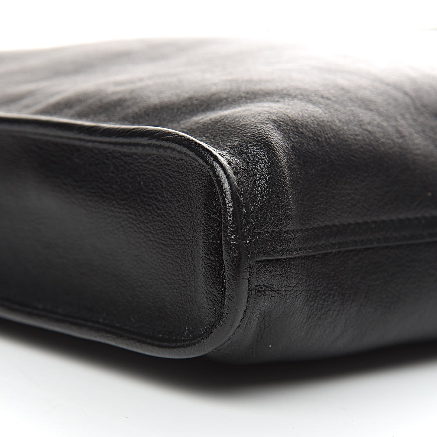 Calfskin Large Rajah Chain Tote Black