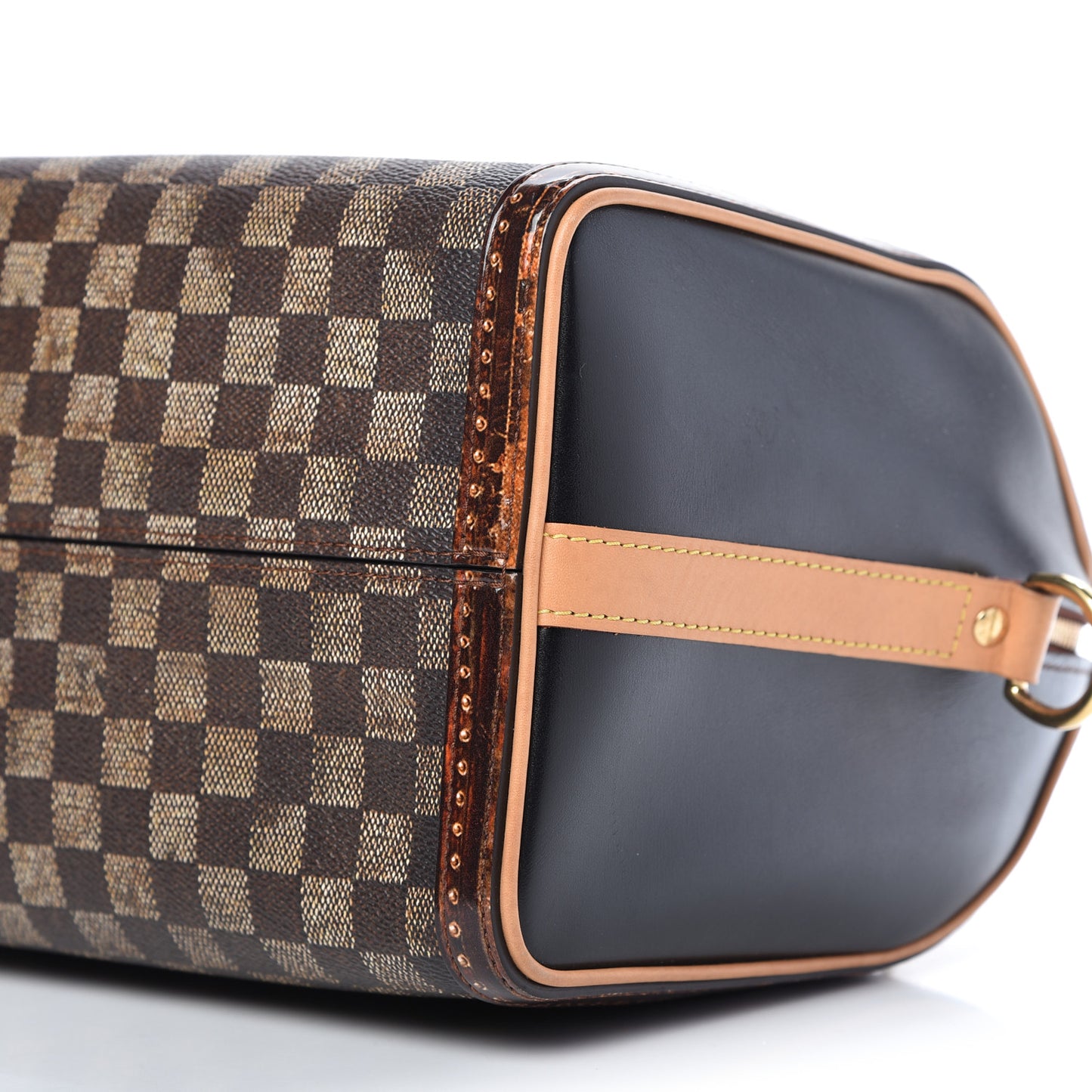 Transformed Damier Ebene Time Trunk Speedy Bandouliere 25 Black