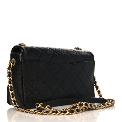 Chanel Caviar Quilted Medium Fashion Therapy Flap Bag Black 3 of 9