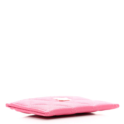 Chanel Caviar Quilted Card Holder Pink 4 of 11