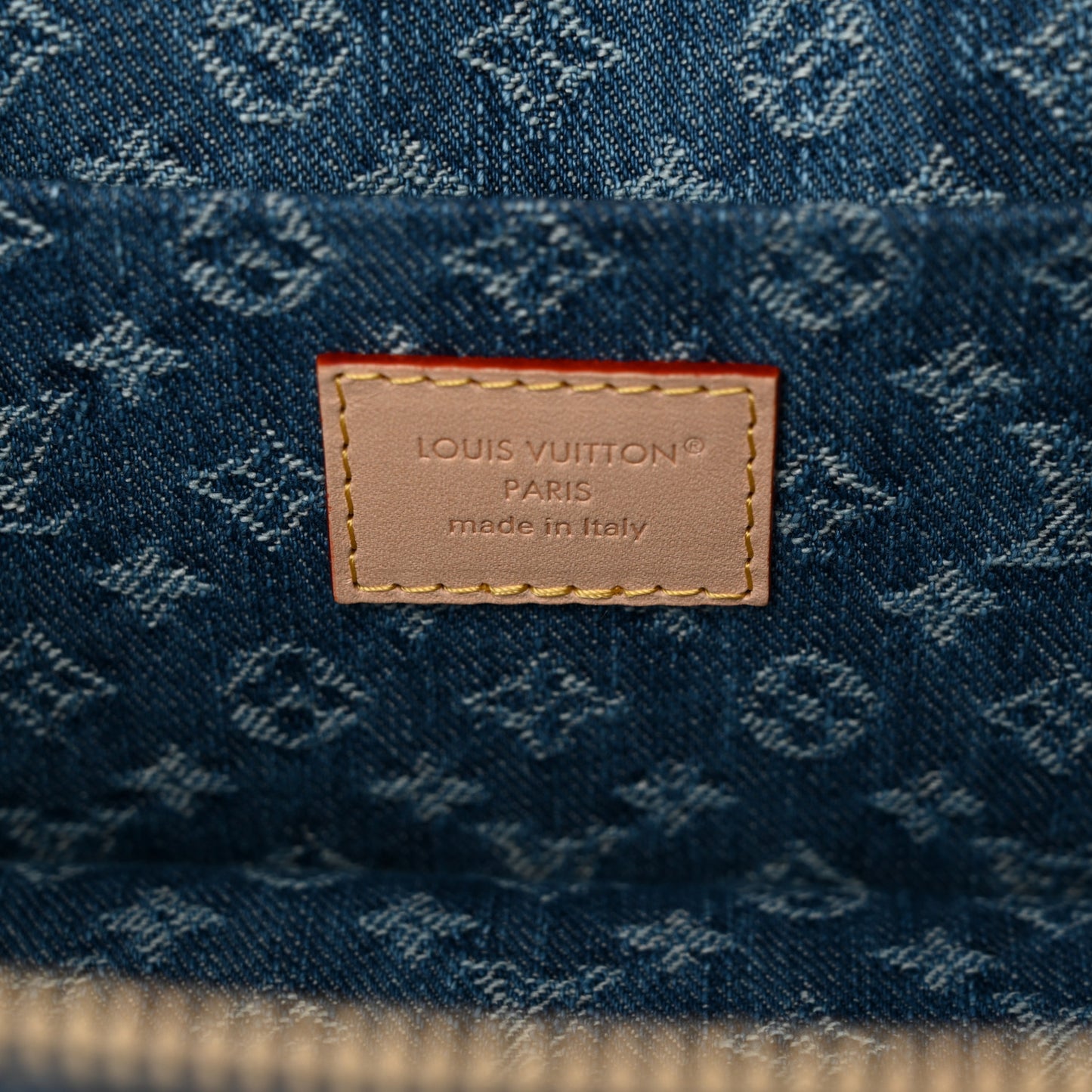 Monogram Denim Nice Mini Blue