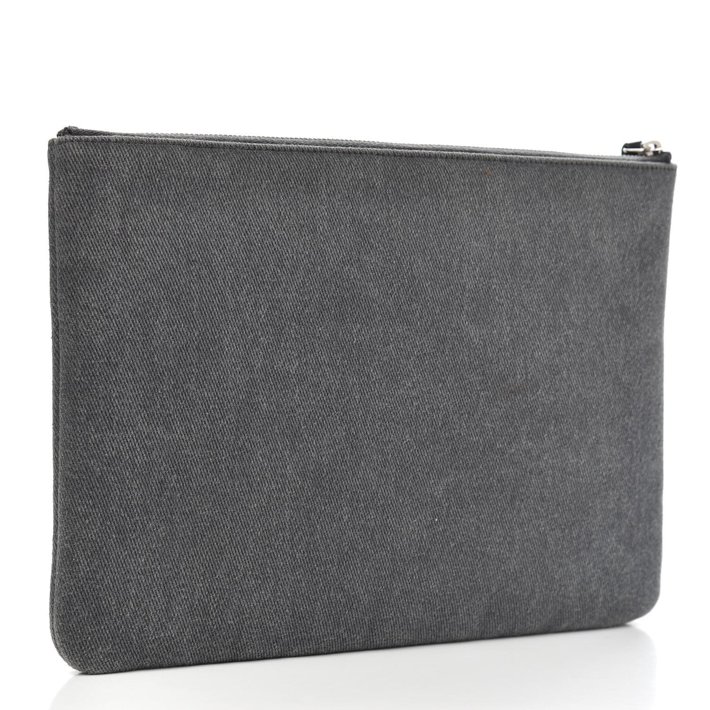 Canvas Sequins Medium Deauville Cosmetic Pouch Grey