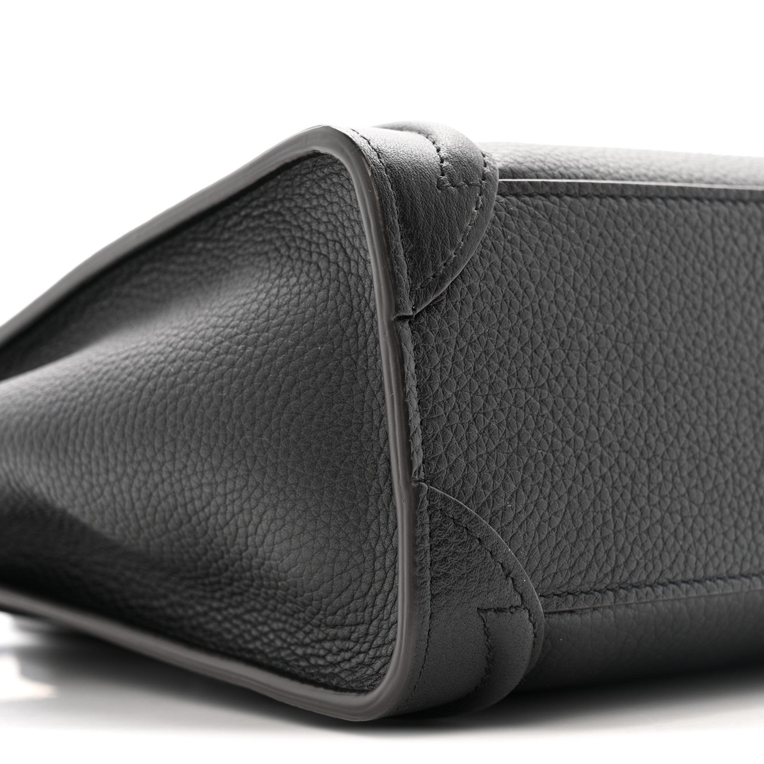 Celine Drummed Calfskin Nano Luggage Black 9 of 14
