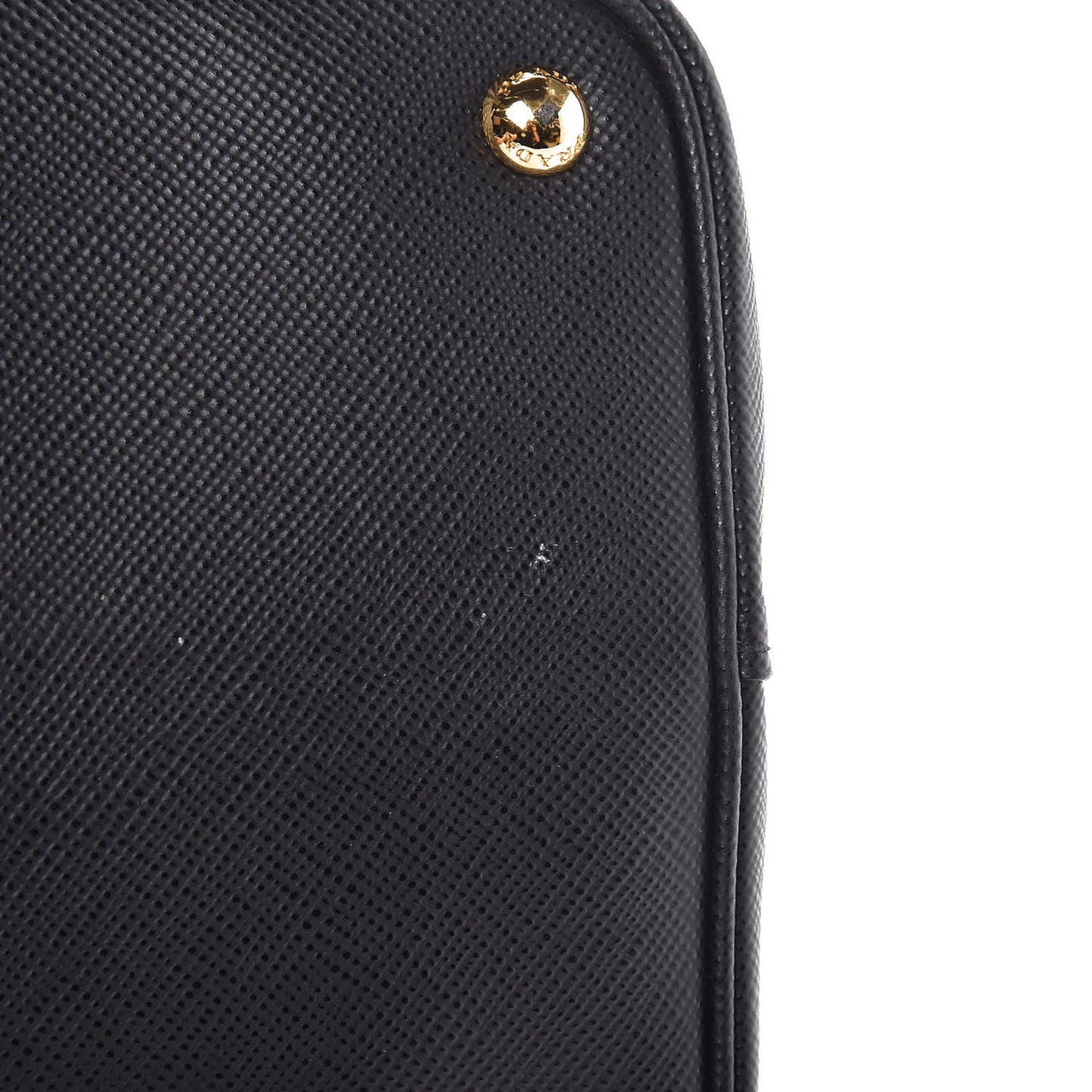 Saffiano Cuir Large Double Bag Nero Black Ciliegia
