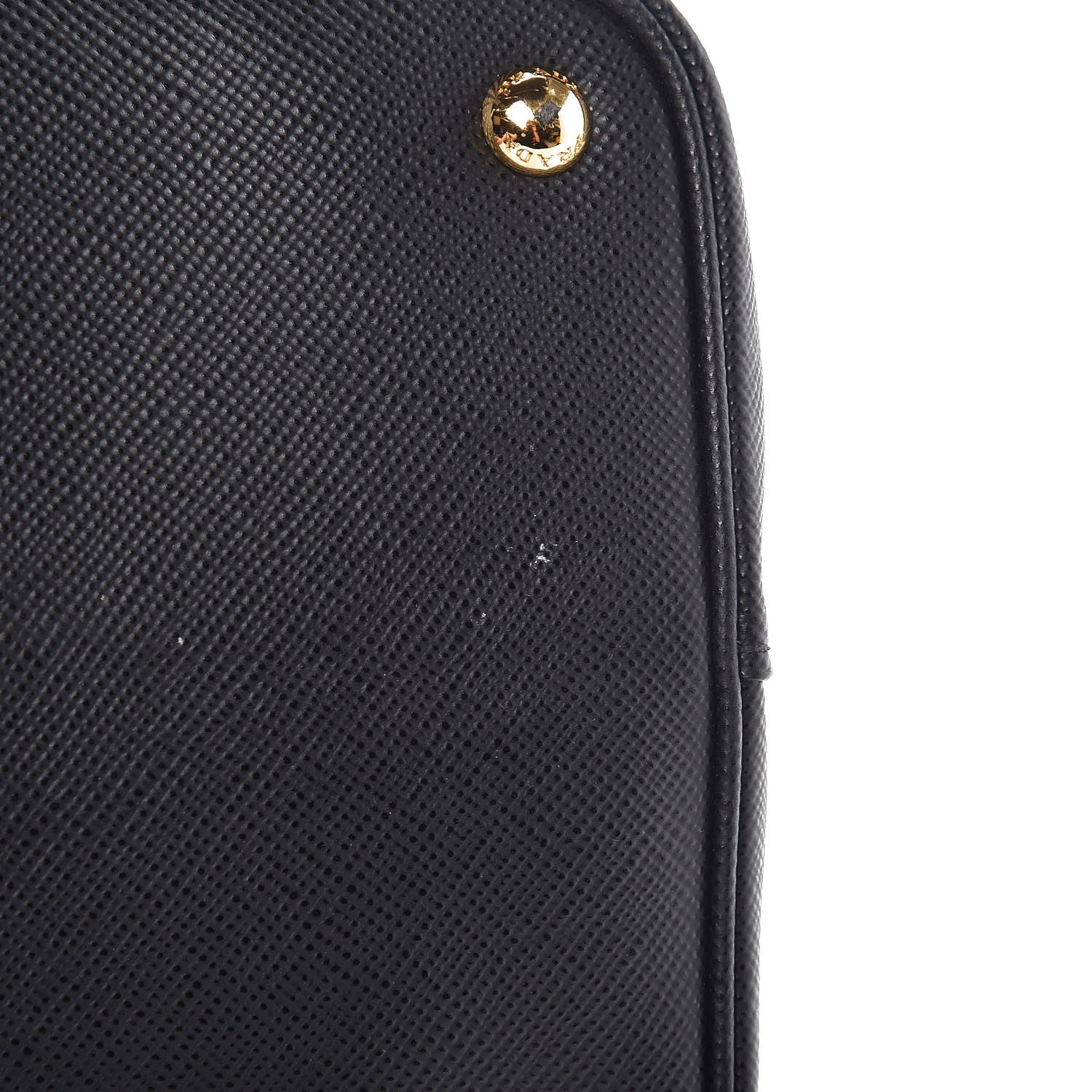 Prada Saffiano Cuir Large Double Bag Nero Black Ciliegia 14 of 15