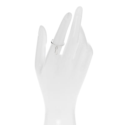 Tiffany Sterling Silver Elsa Peretti Teardrop Dangle Ring 53 6.25 2 of 4
